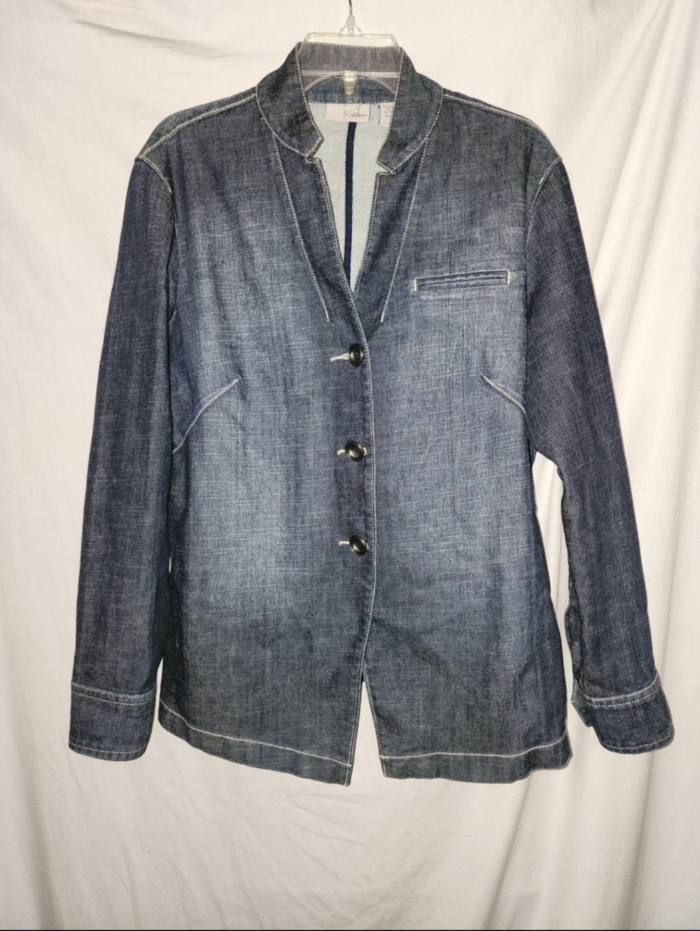 Chicos size 2 womens size large denim jacket